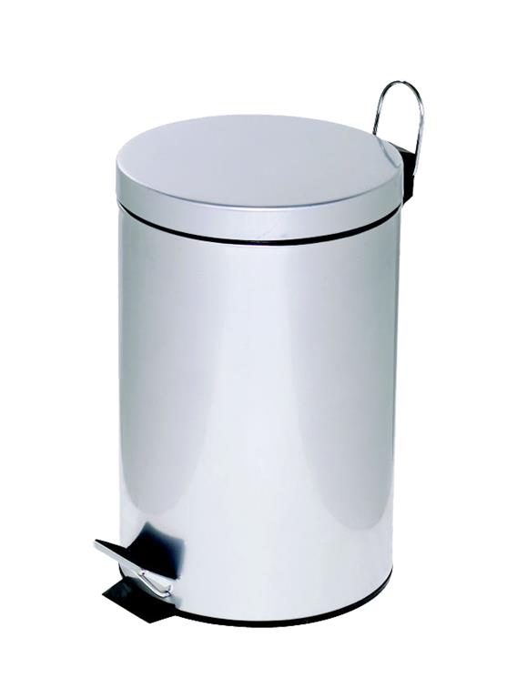 Alco Koš za smeti s pedalom, 12l, srebrn