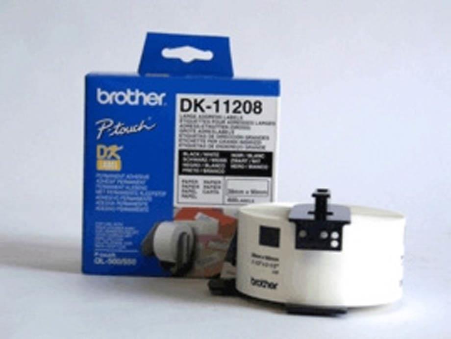 Brother DK11208 Večje nalepke 38x90mm