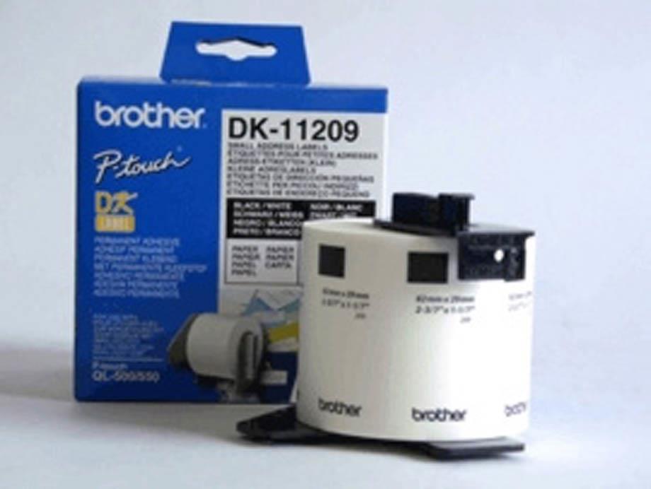 Brother DK11209 Manjše nalepke 29x62mm