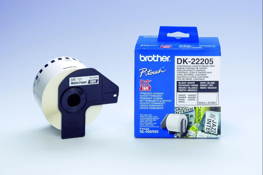 Brother DK22205 Neskončne nalepke - papir