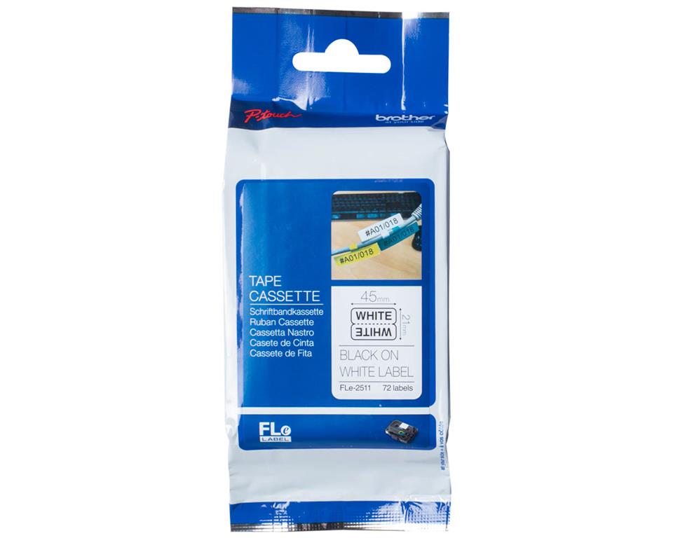 Brother FLE2511 bel/črn 24mm,trak za PT