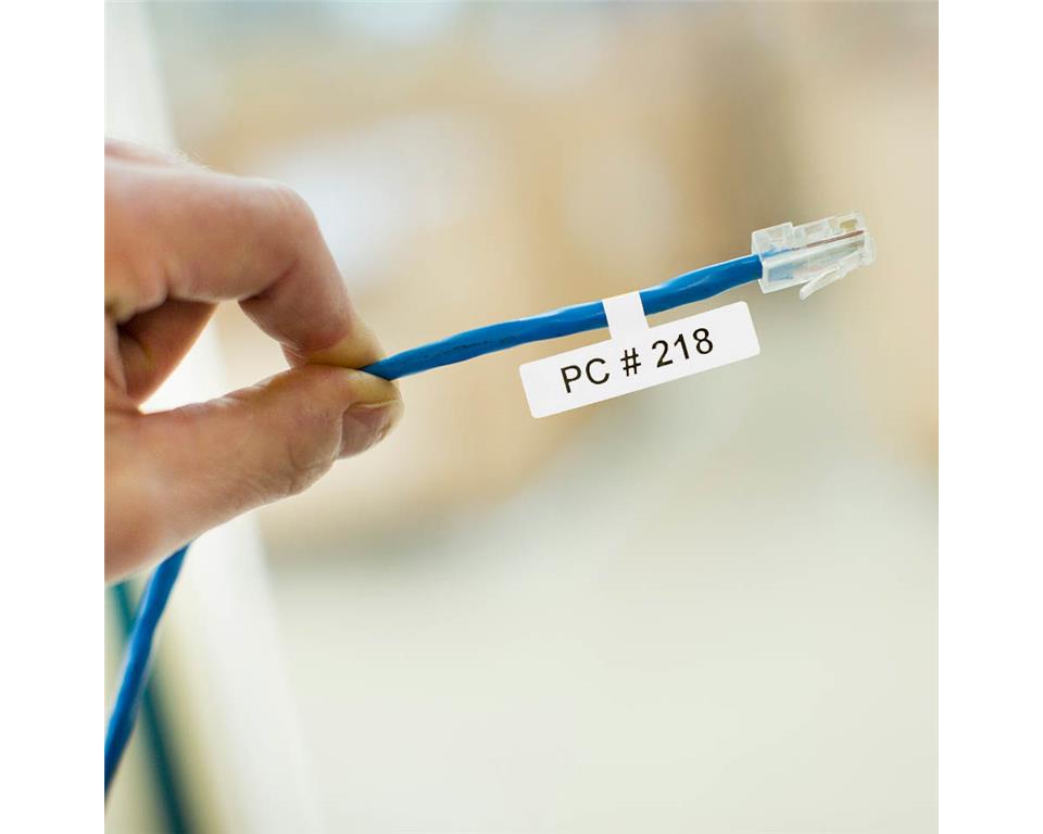 Brother FLE2511 bel/črn 24mm,trak za PT