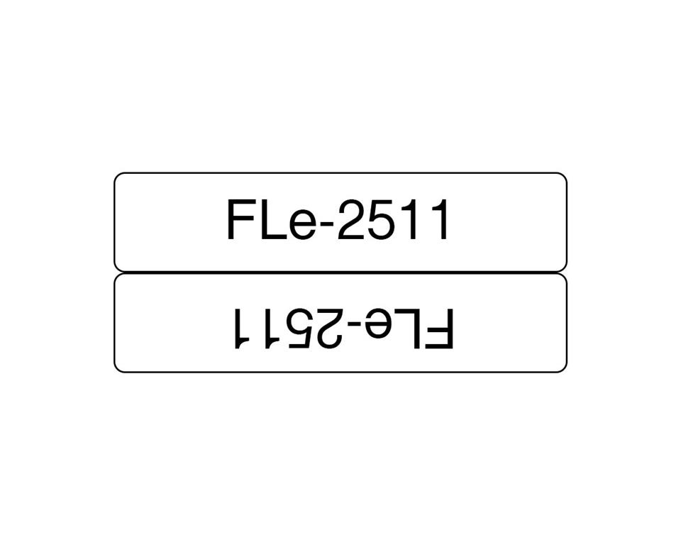 Brother FLE2511 bel/črn 24mm,trak za PT