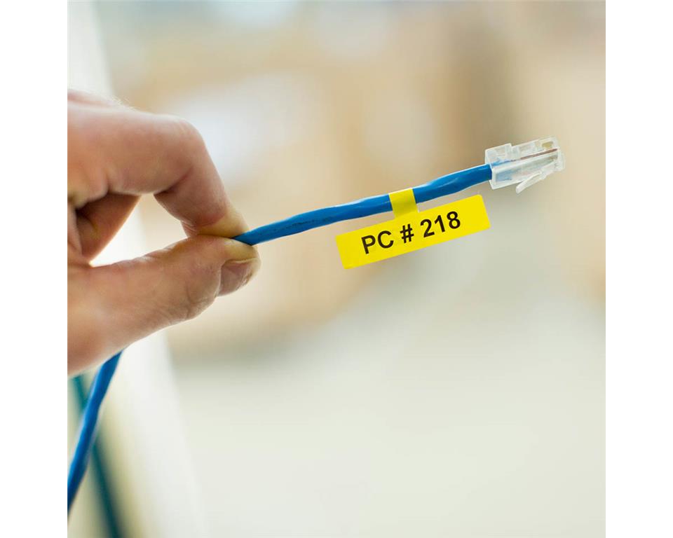 Brother FLE6511 rumen/črn 24mm,trak za PT