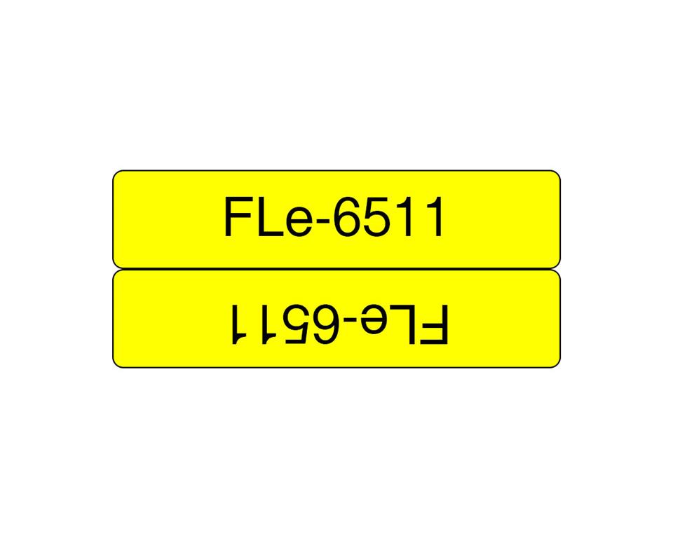 Brother FLE6511 rumen/črn 24mm,trak za PT