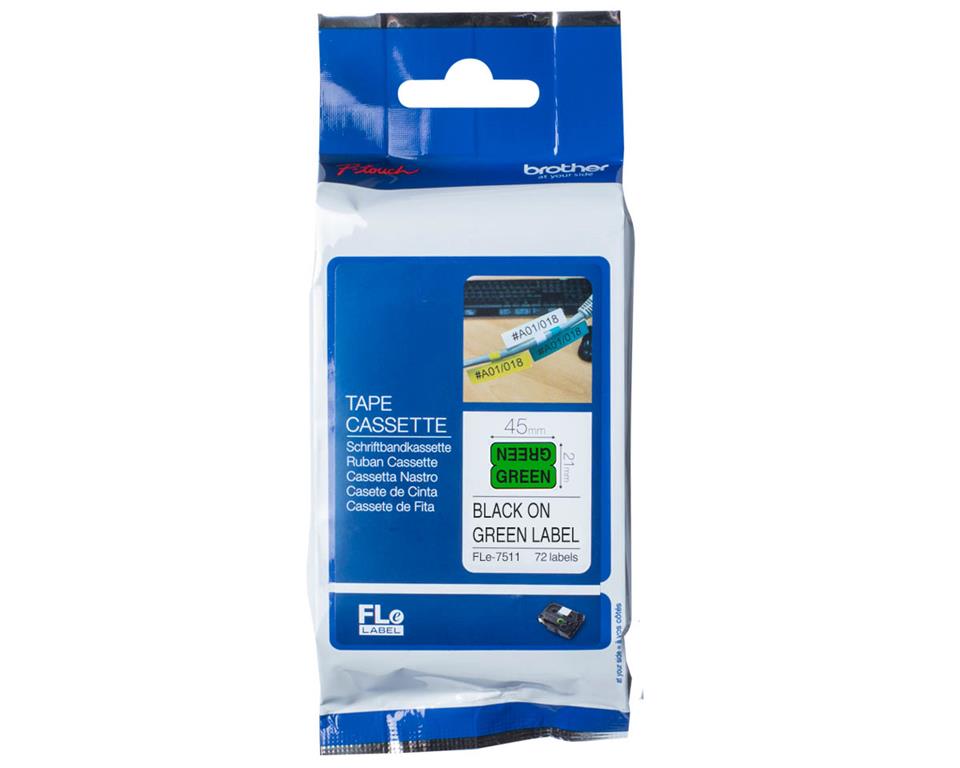 Brother FLE7511 zelen/črn 24mm,trak za PT