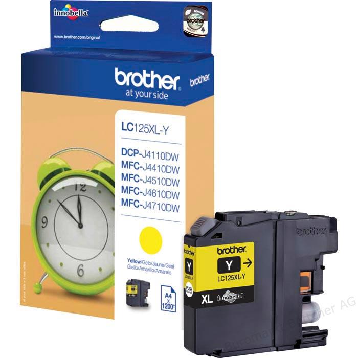 Brother Kartuša LC125XLY, rumena, 1200 strani