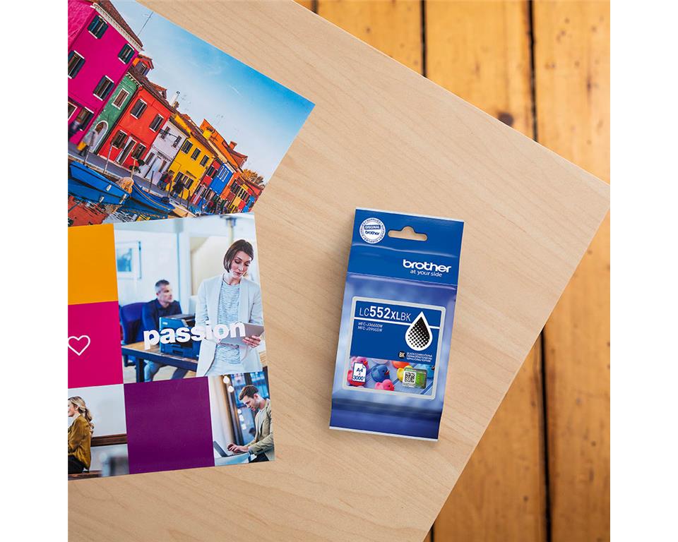 Brother Kartuša LC552XLBK, črna, 3.000 strani