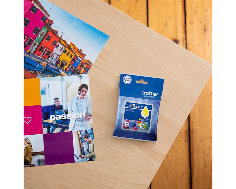 Brother Kartuša LC552XLY, yellow, 1.500 strani