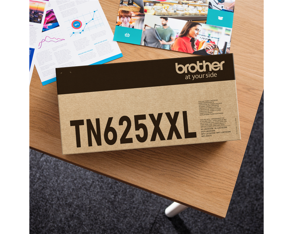 Brother Toner TN625XXLBK, črn, 7.500 strani
