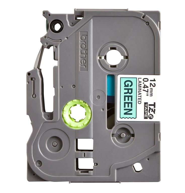 Brother TZE731 Zelen/črn 12mm, trak za PT