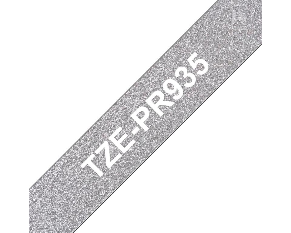 Brother TZE-PR935 Premium srebrn/bel 12mm