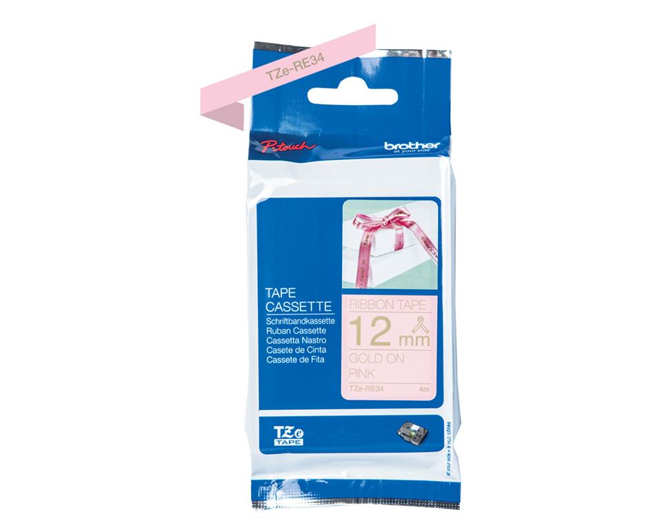 Brother TZE-RE34 Roza/zlat 12mm