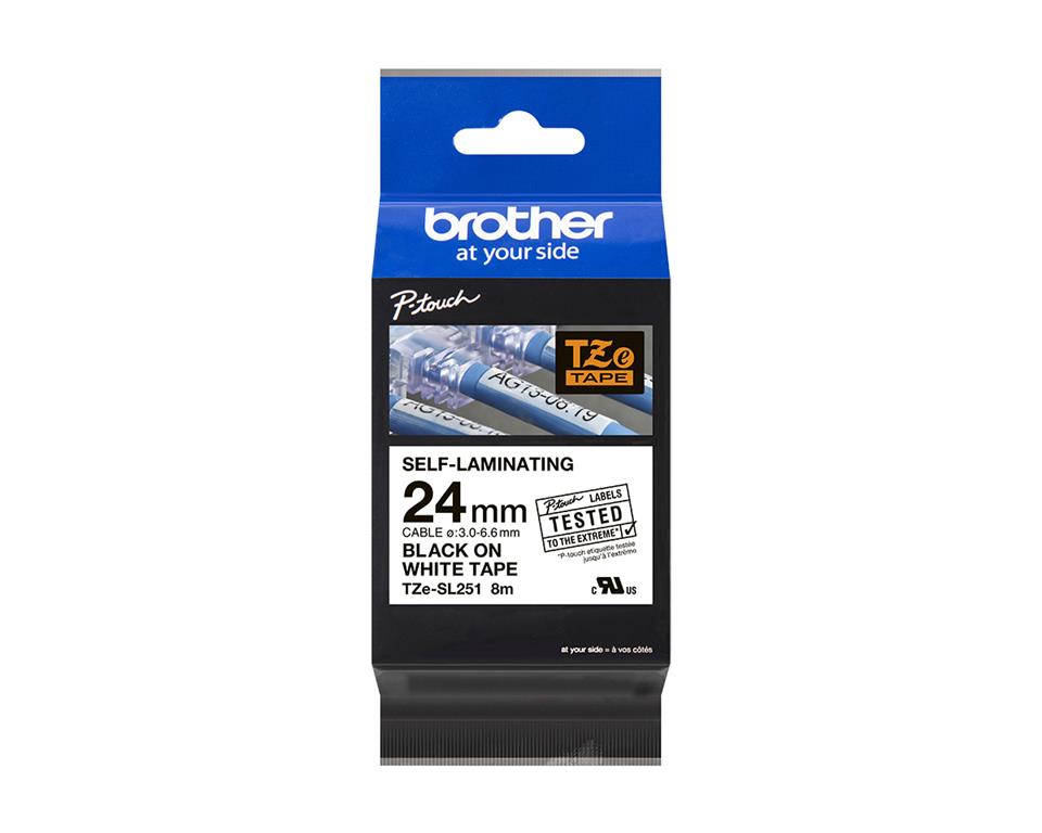 Brother TZESL251 Bel 24mm, samolaminirni trak