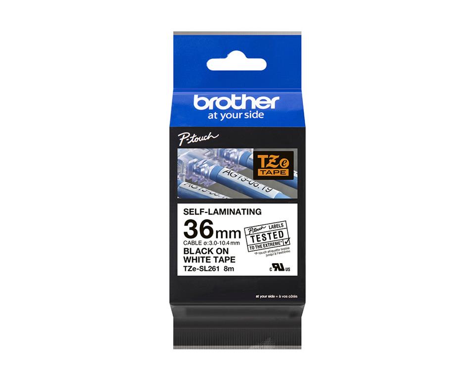 Brother TZESL261 Bel 36mm, samolaminirni trak