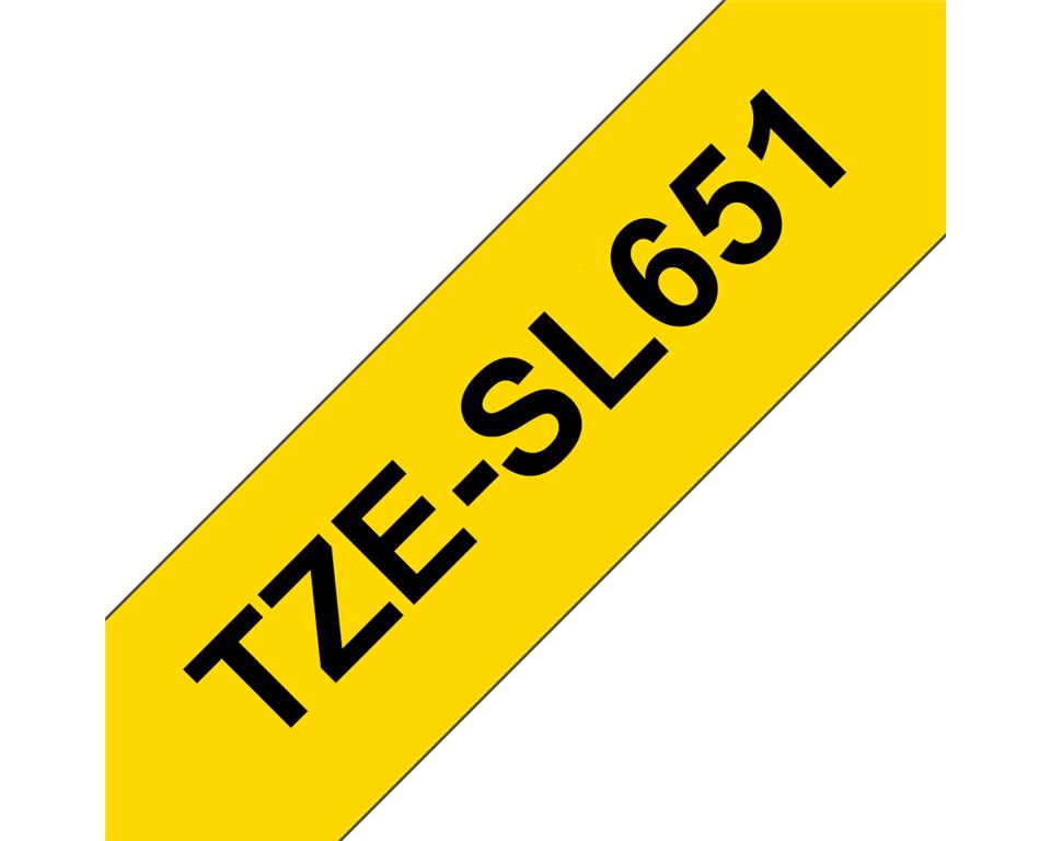 Brother TZESL651 Rumen 24mm, samolaminirni trak
