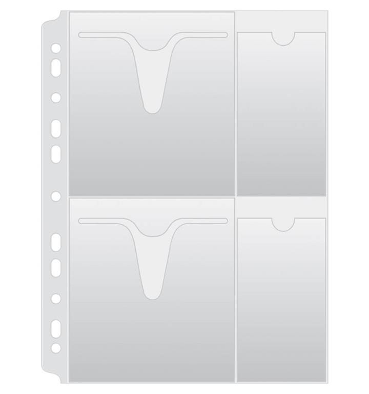 Donau Vložne mape za 4 CD/DVD, 25 kos