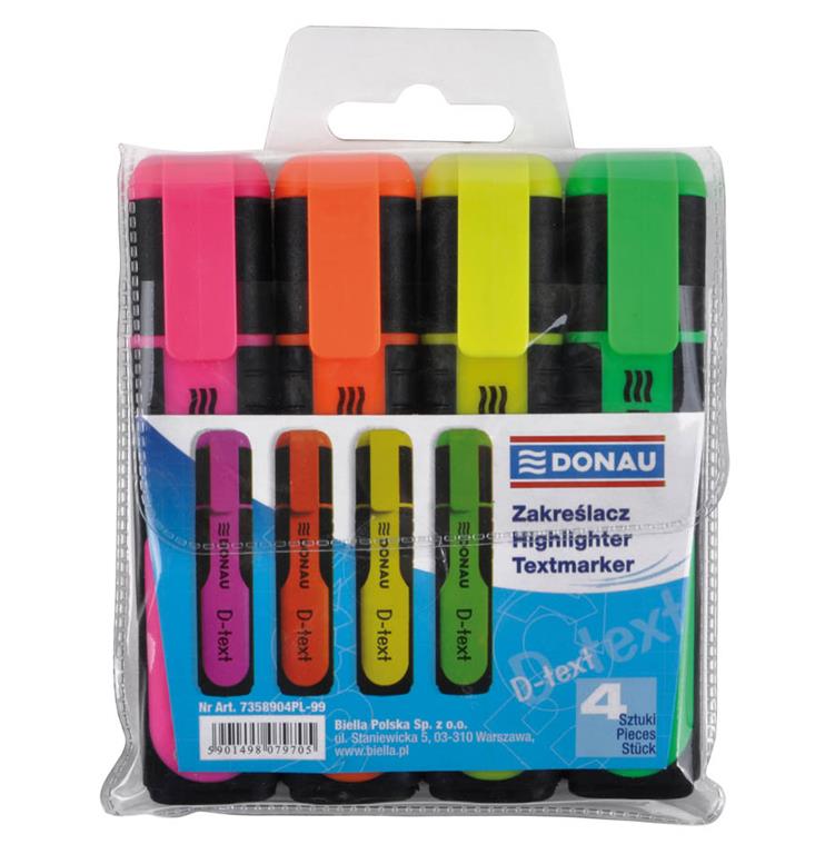 Donau Označevalec teksta D-TEXT komplet 4 kos