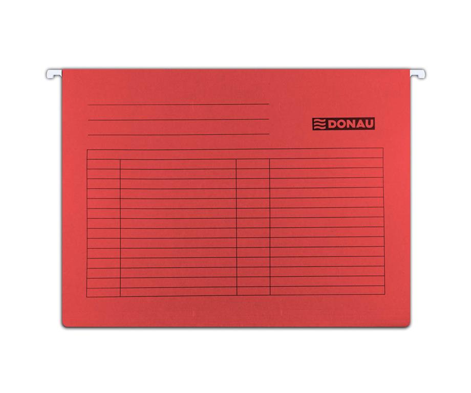 Donau Viseča mapa karton rdeča