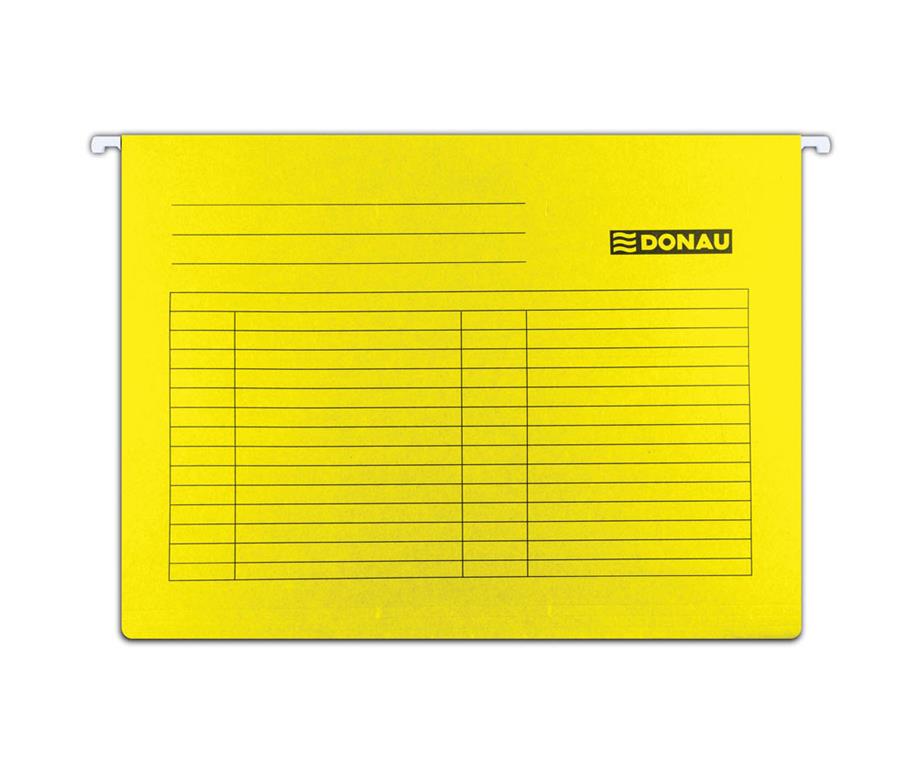 Donau Viseča mapa karton rumena