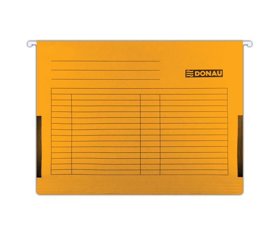 Donau Viseča mapa karton, delno zaprta oranžna