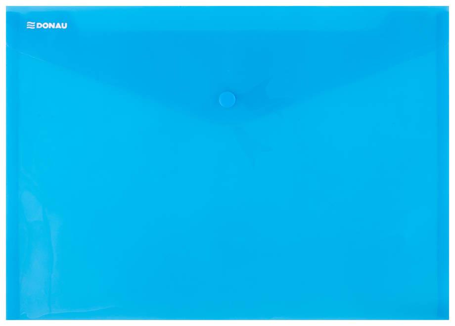 Donau Mapa z gumbom A4 modra