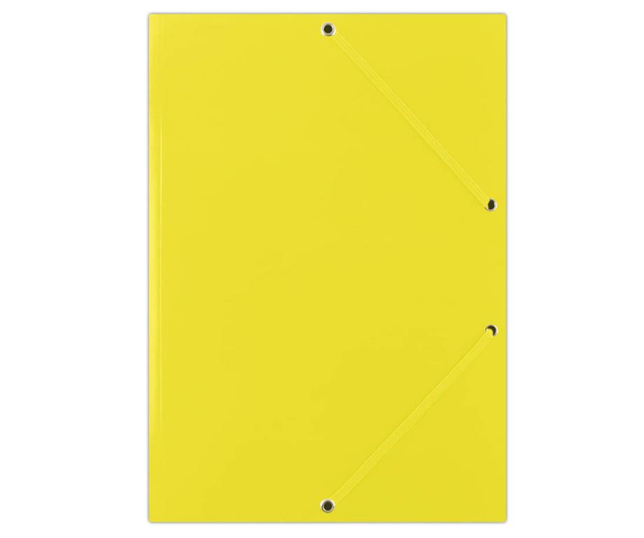 Donau Mapa z elastiko A4 karton, rumena