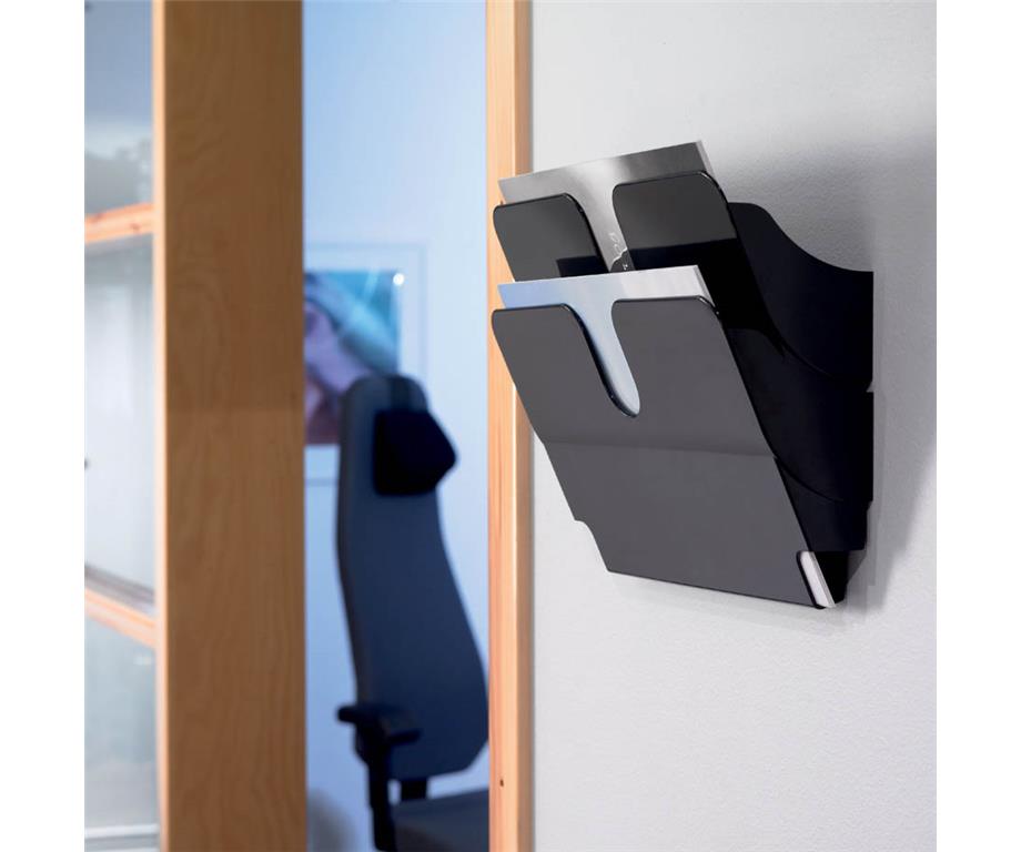 Durable Flexiplus stenski 2 A4 ležeči črn