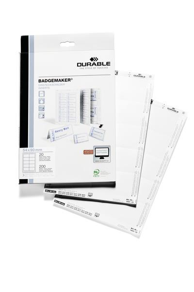 DURABLE Vložni listi za identifikacijske kartice