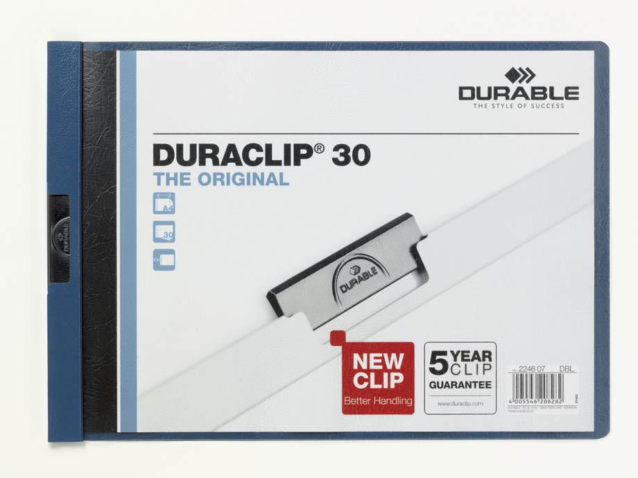 DURABLE Mapa Duraclip ležeča (2246) A4 modra
