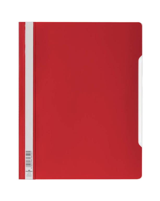 Durable Mapa s sponko (2570) rdeča