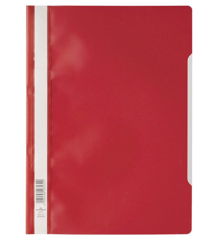 Durable Mapa s sponko (2573) rdeča