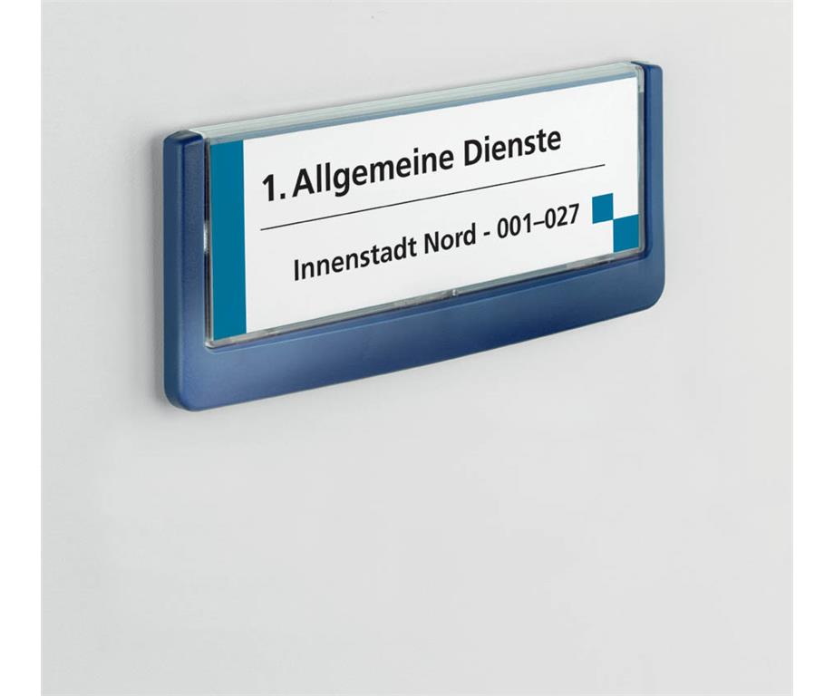 Durable Info ploščica Click 149x52,5mm modra