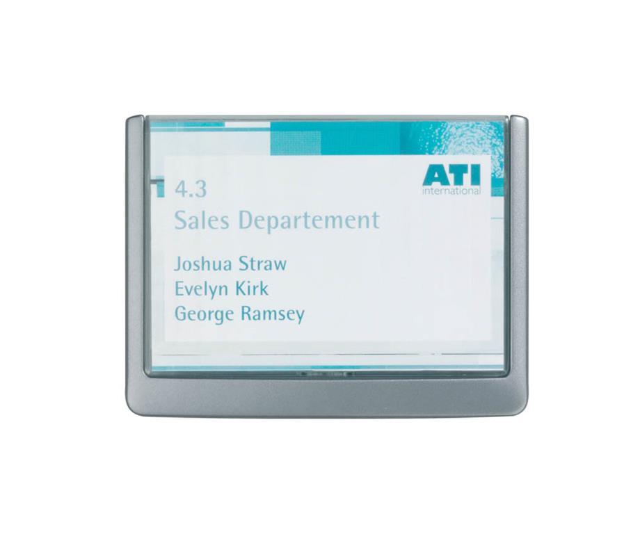 Durable Info ploščica Click 149x105,5mm siva