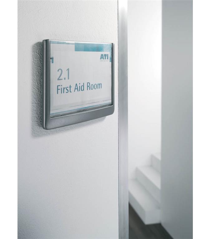 Durable Info ploščica Click 149x148,5mm bela