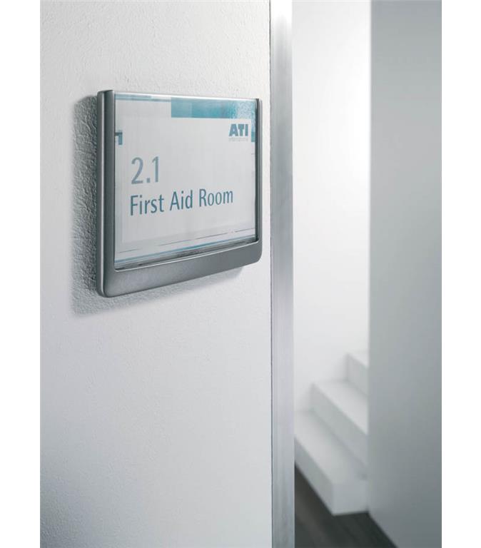 Durable Info ploščica Click 149x148,5mm modra