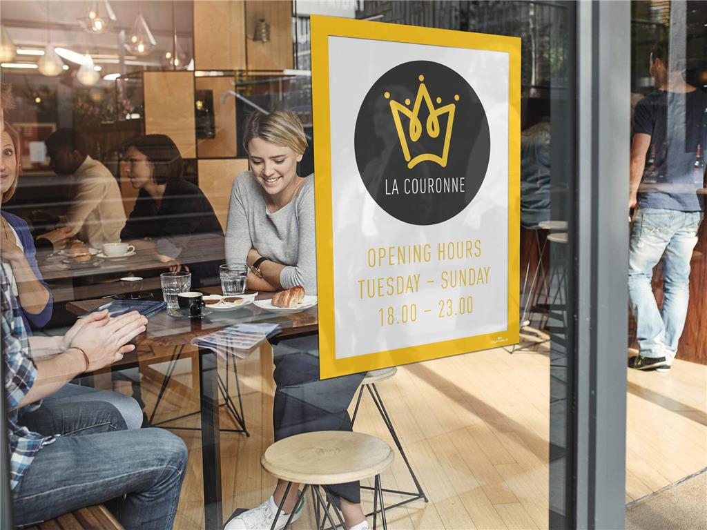 Durable Okvir DURAFRAME A4, rumen, 2 kos