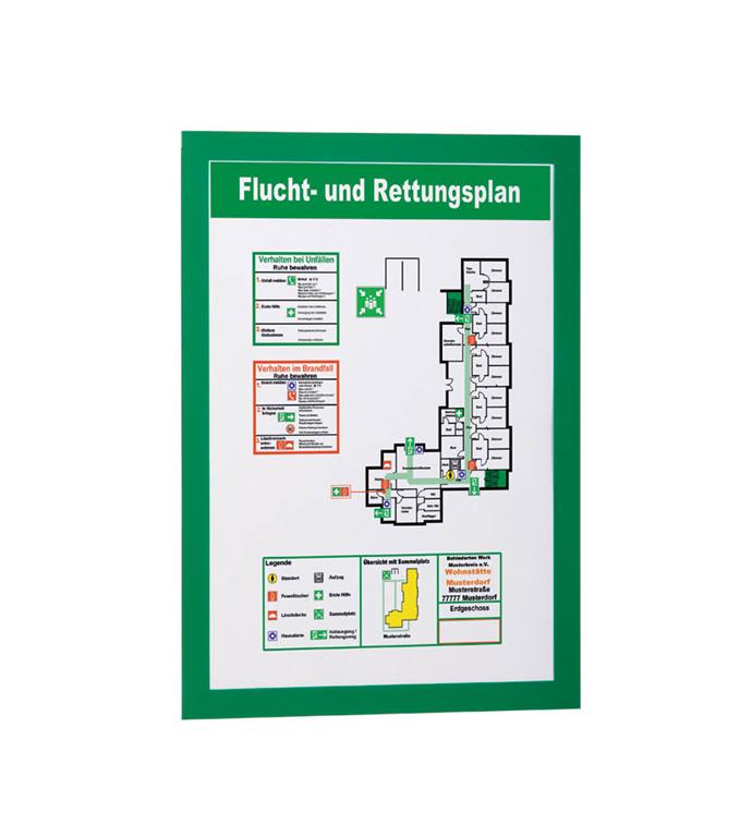 Durable Okvir DURAFRAME A4, zelen 2 kos