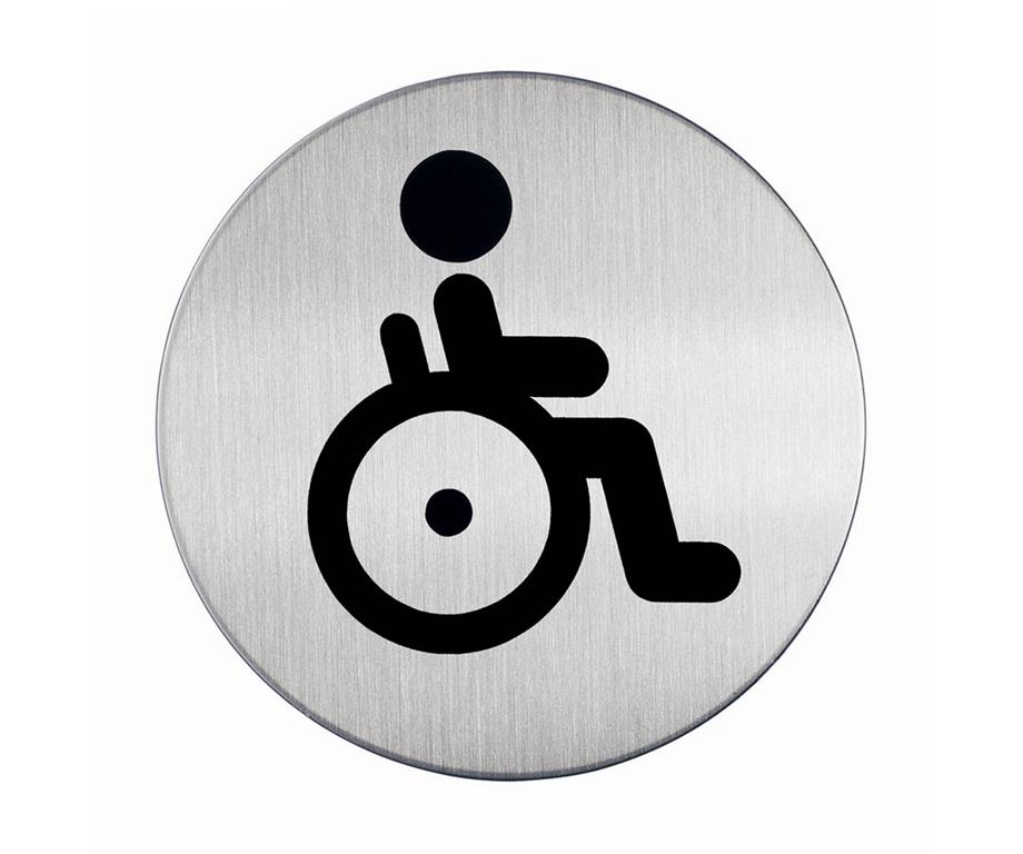 Durable Piktogram - WC invalidi, fi 83mm (4906)