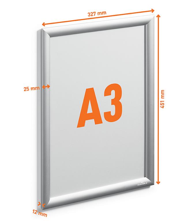 Durable Okvir za letake Snap A3 - zunanji