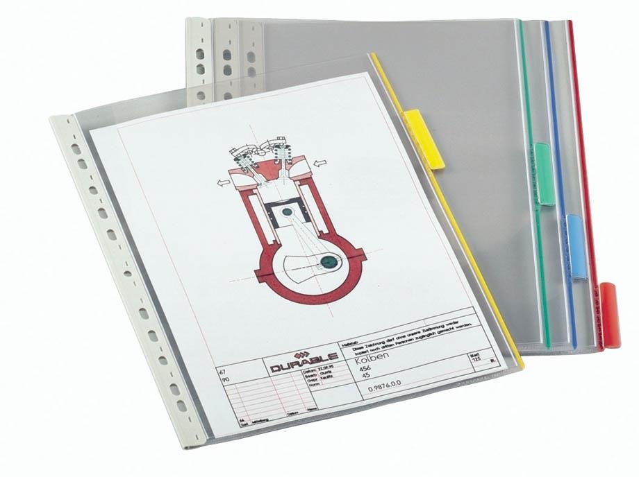 Durable Predstavitvena mapa (5607) rumena, 5 kos