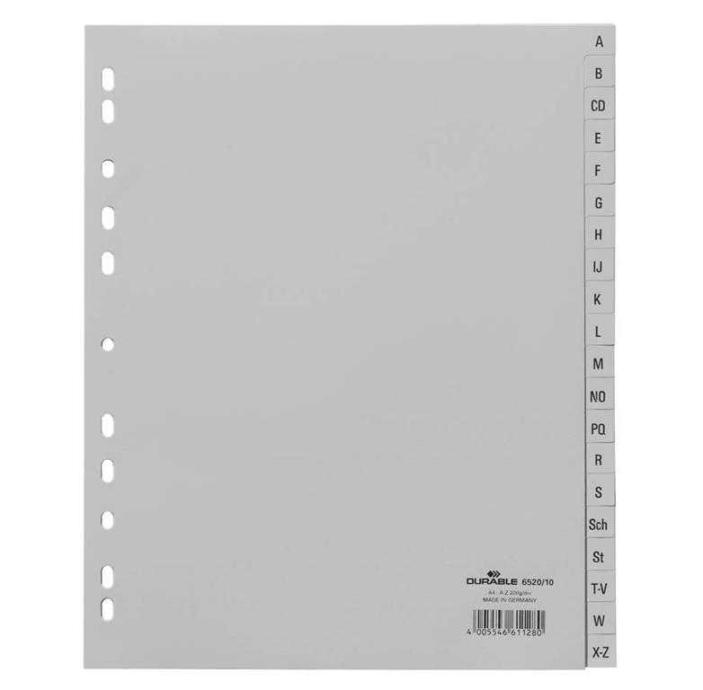 DURABLE Ločilni listi A4 A-Z (6520)