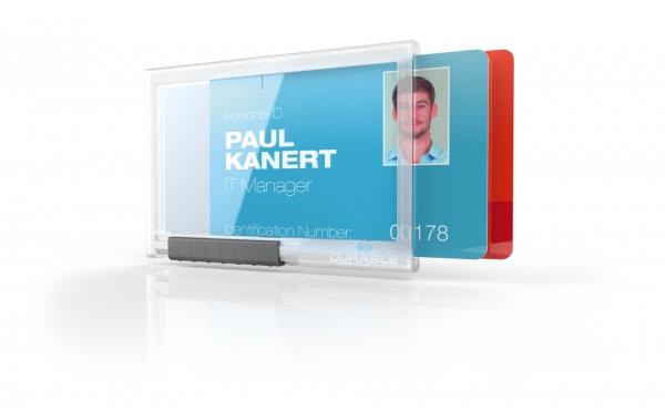 DURABLE Ovitek za magnetne kartice PUSHBOX