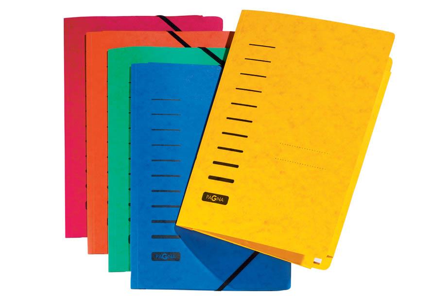 Pagna Kartonska mapa z zavihki in el., zelena