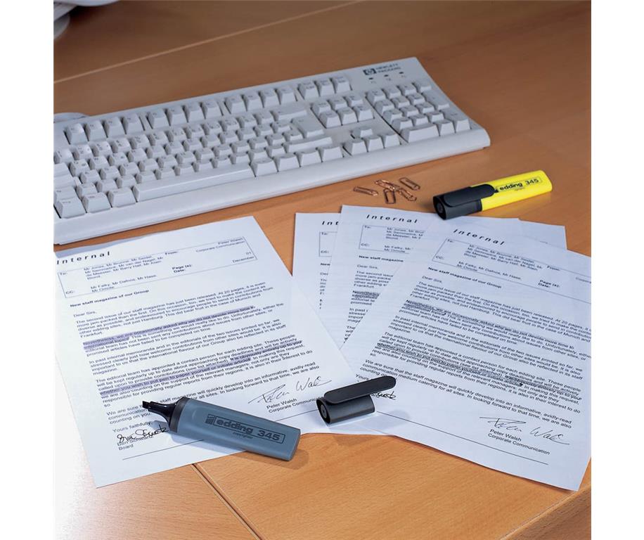 Edding Tekst marker E-345, sv. zelen