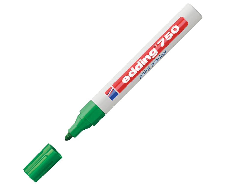 Edding Marker z lakom E-750, 2-4 mm, zelen