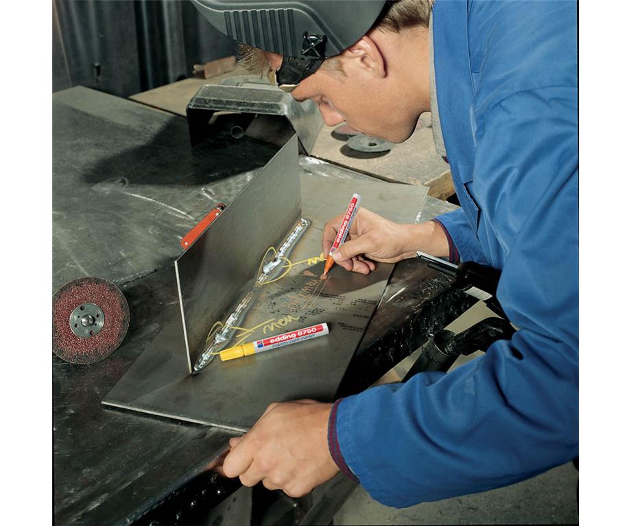 Edding Marker z lakom E-750, 2-4 mm, sv. moder