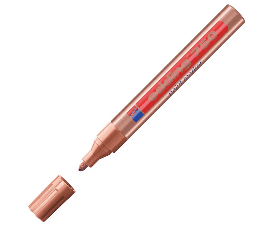 Edding Marker z lakom E-750, 2-4 mm, bakren