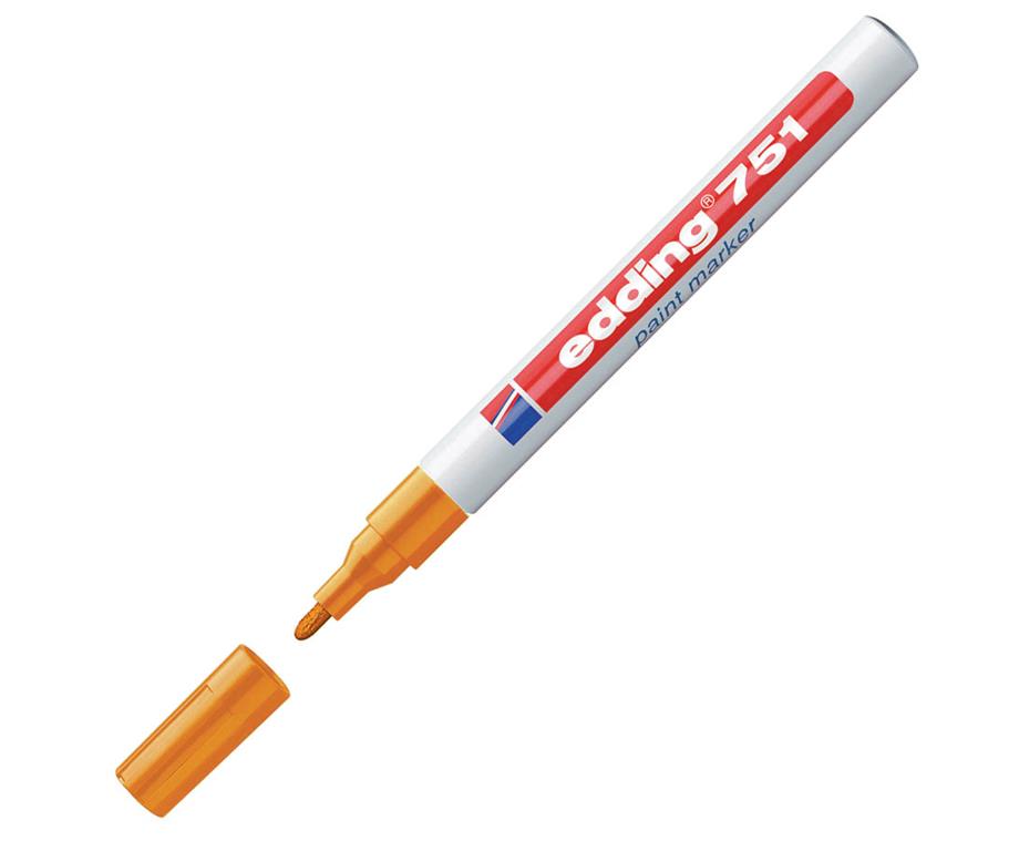 Edding Marker z lakom E-751, 1-2 mm, oranžen