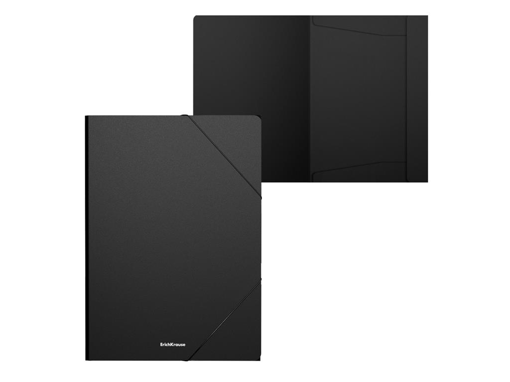 ErichKrause Mapa z zavihki in elastiko, črna